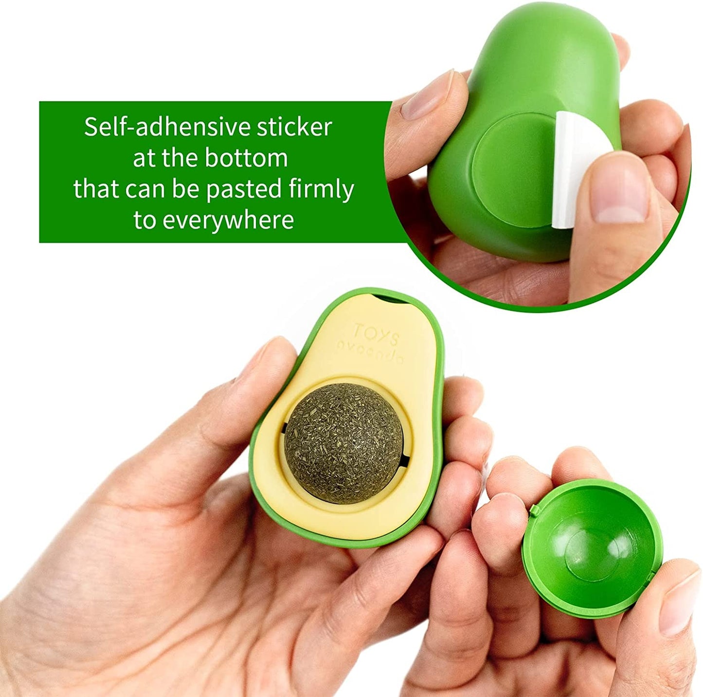 Avocado Shape Cat Toy Fun and Interactive Plush Toy for Cats