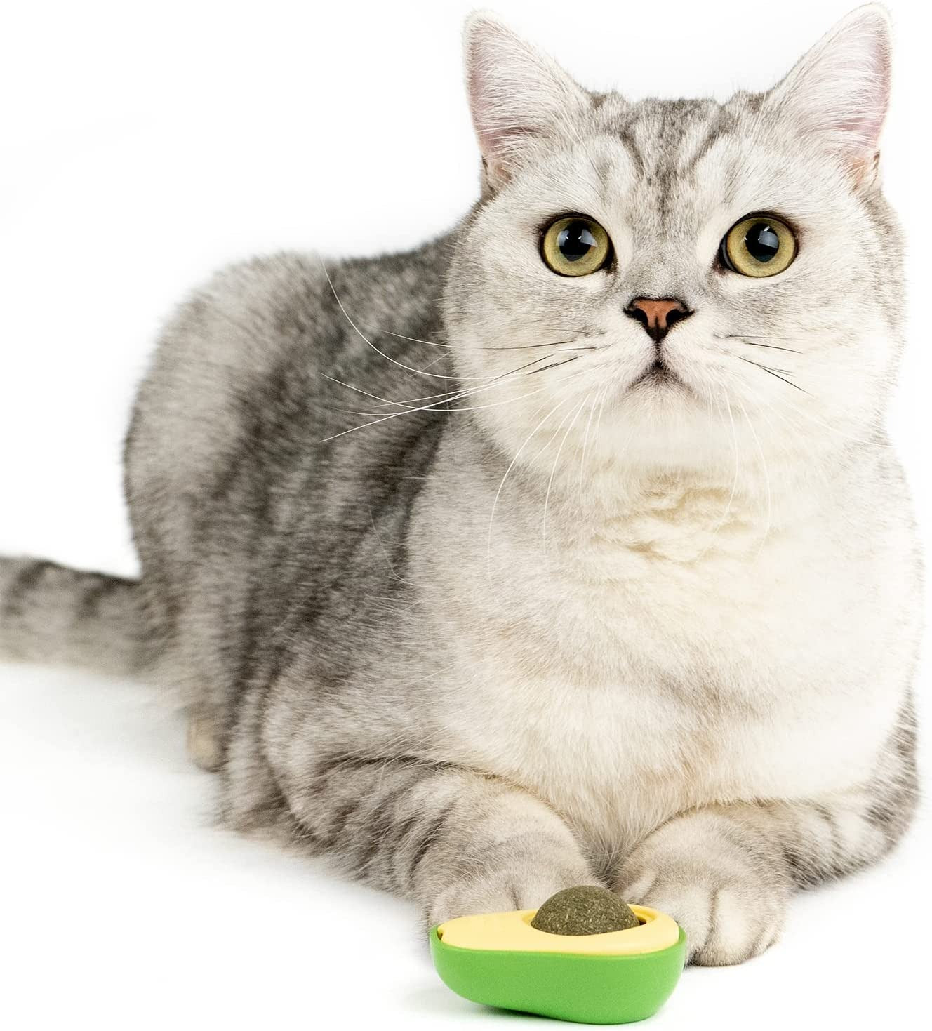 Avocado Shape Cat Toy Fun and Interactive Plush Toy for Cats