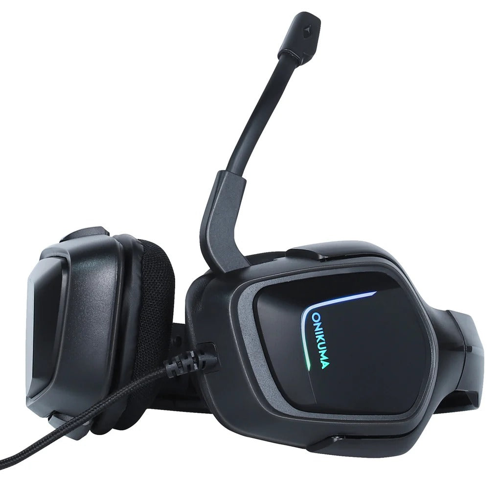 ONIKUMA K20 Wired RGB Gaming Headset Omnidirectional Mic Comfortable Over-Ear Design PC PS4 Xbox 1 Year Warranty