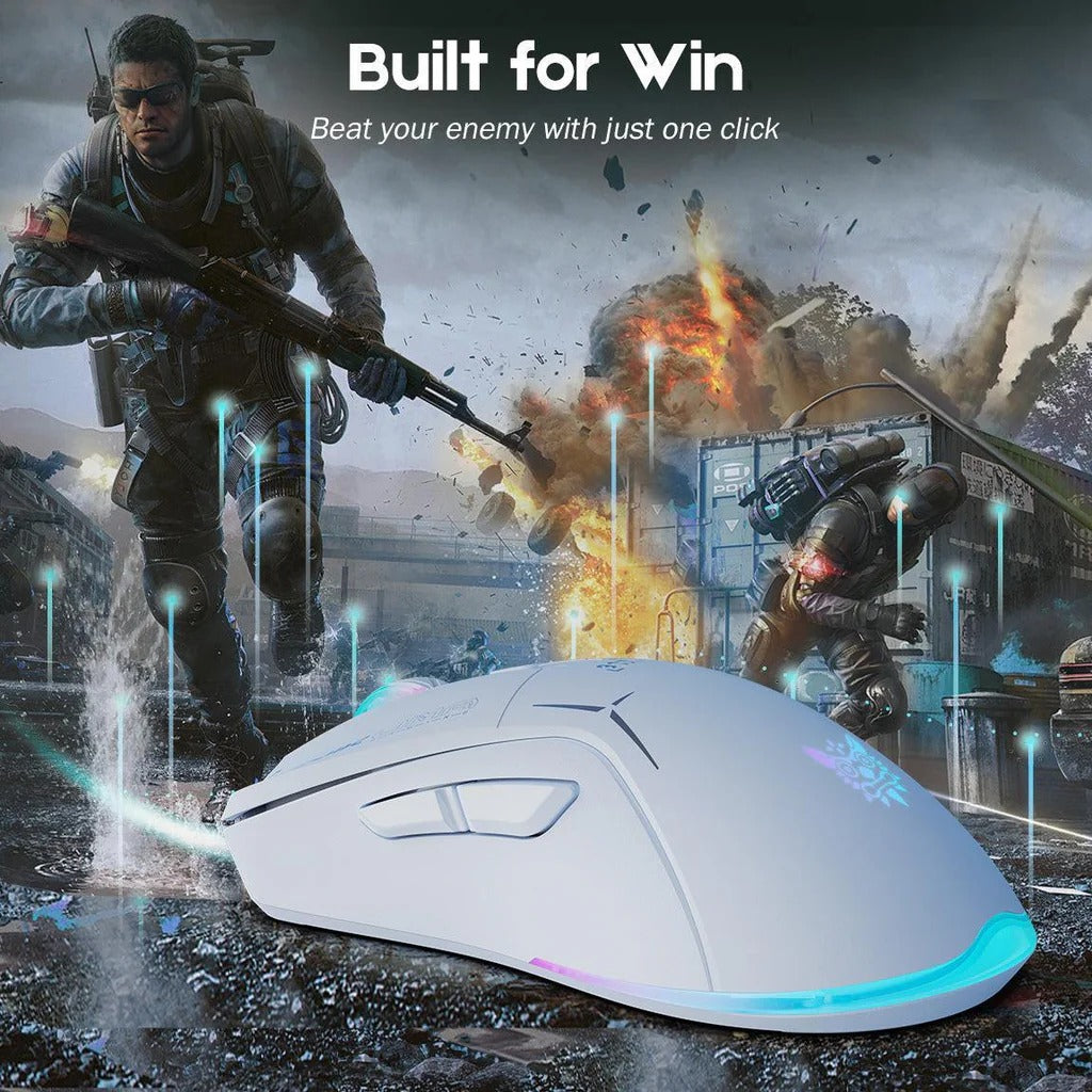 ONIKUMA CW917 Wireless Gaming Mouse 4800 DPI Dual-Mode (Wired/Wireless) RGB Lighting 1 Year Warranty