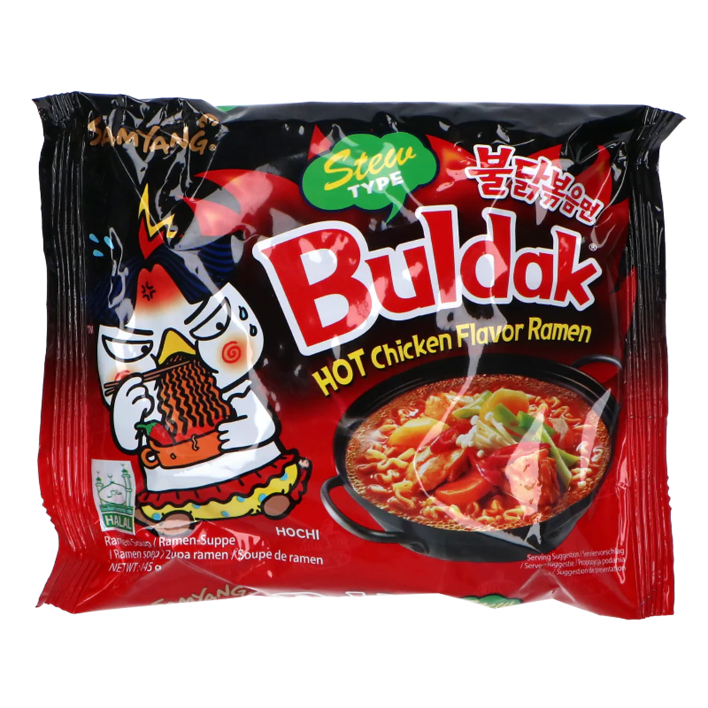 Samyang Buldak Ramen Stew Hot Chicken Flavor Korean Instant Noodles Spicy Soup Ramen Pack