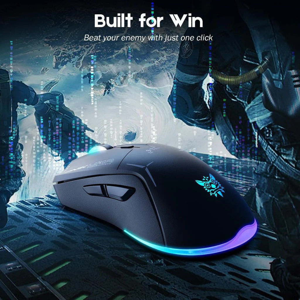 ONIKUMA CW917 Wireless Gaming Mouse 4800 DPI Dual-Mode (Wired/Wireless) RGB Lighting 1 Year Warranty
