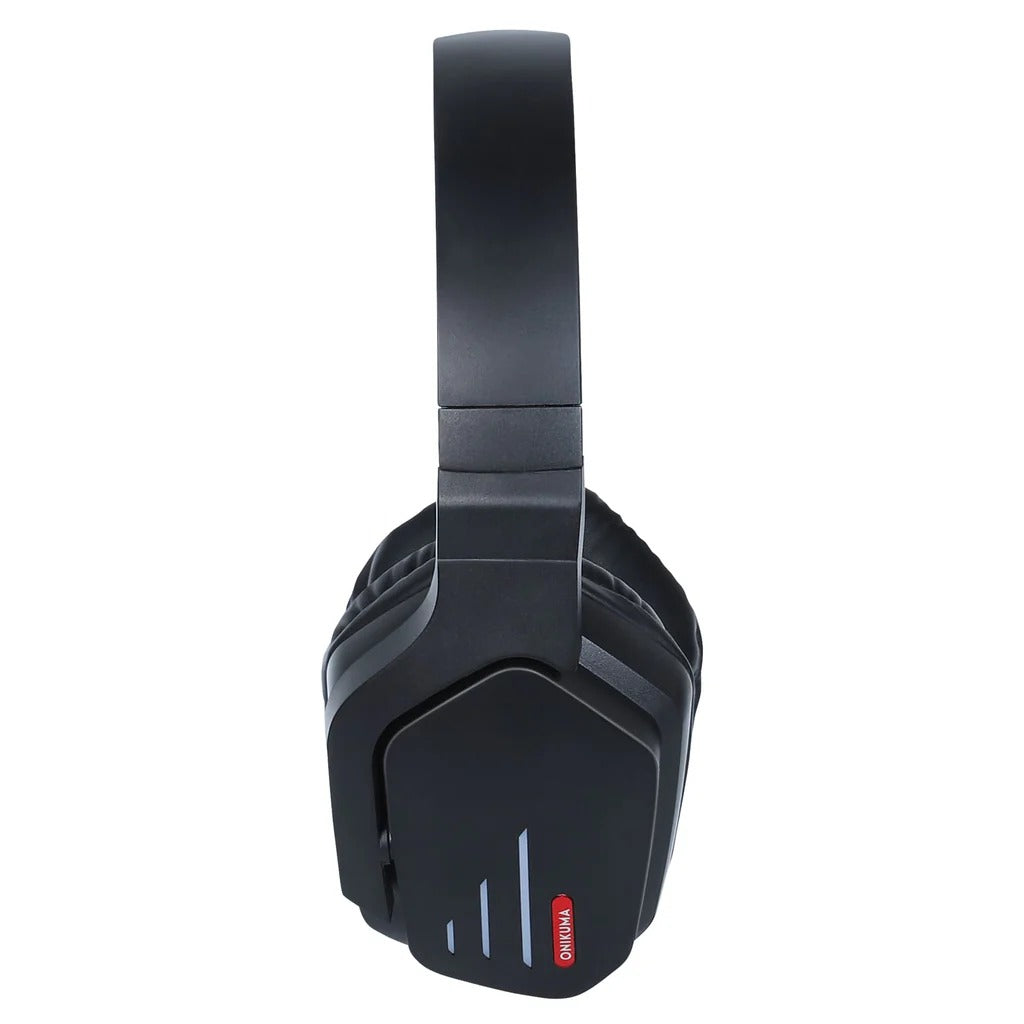 ONIKUMA B60 Wireless Bluetooth Gaming Headset Over-Ear Headphones with LED Lights and Noise-Canceling Mic for PC PS4 PS5 Xbox