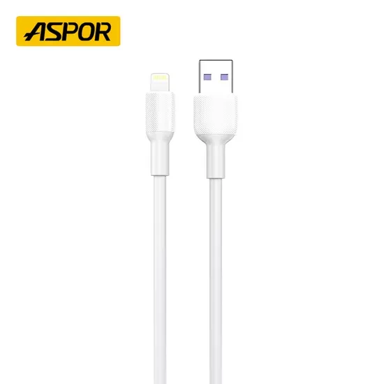 Aspor A080 Silicone USB to Micro USB Cable 1 Meter | Fast Charging Flexible Data Cable for Android Devices
