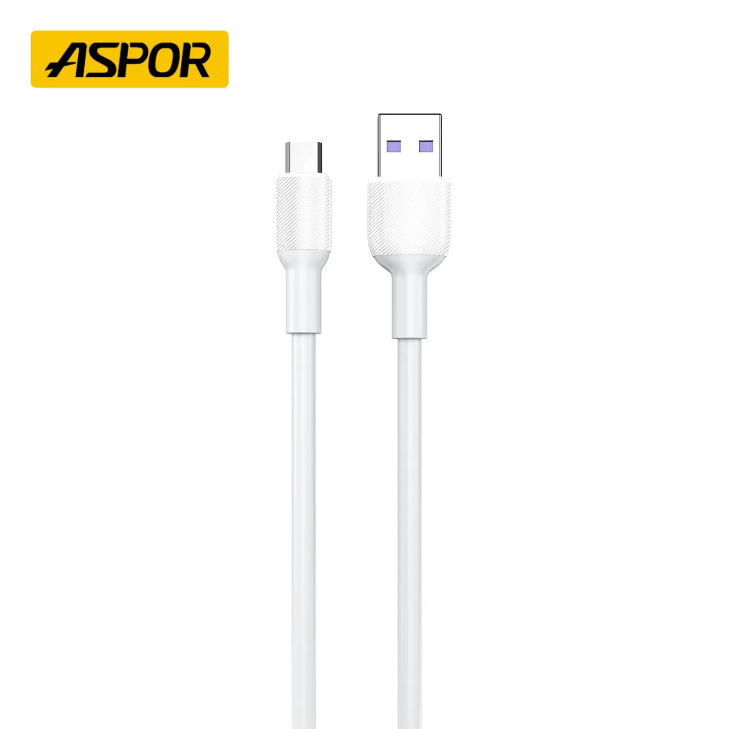 Aspor A080 Silicone USB to Micro USB Cable 1 Meter | Fast Charging Flexible Data Cable for Android Devices