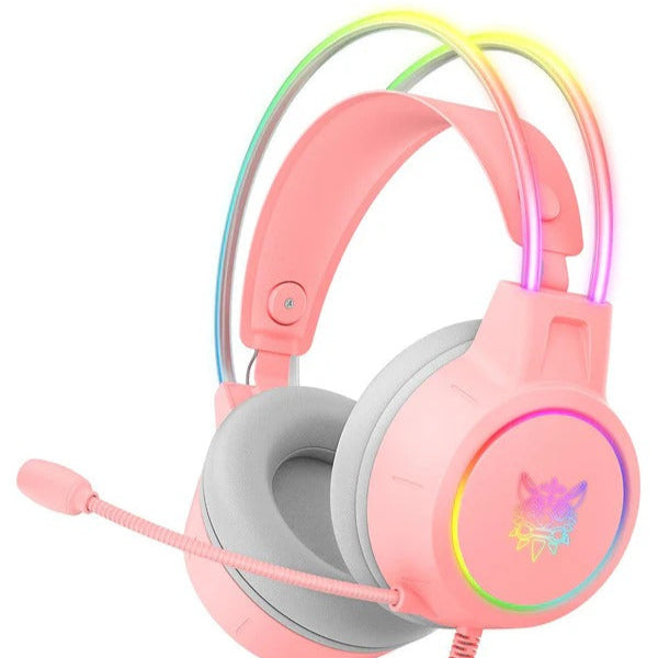 ONIKUMA X15 PRO Double-Head Beam Noise Cancelling Microphone Durable Stereo Surround Gaming Headphones RGB Audífonos Alámbricos Gaming Headset