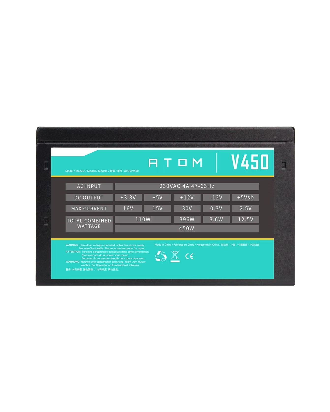 Antec V450 Power Supply 450W Reliable Performance PSU