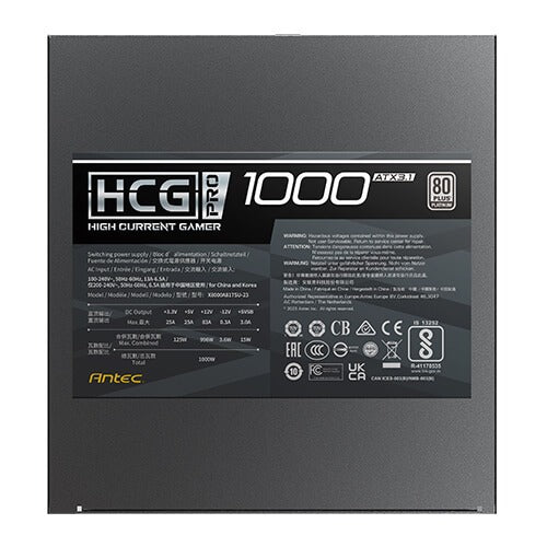 ANTEC HCG 1000 PRO PLATINUM – 1000W 80+ Platinum Fully Modular Power Supply