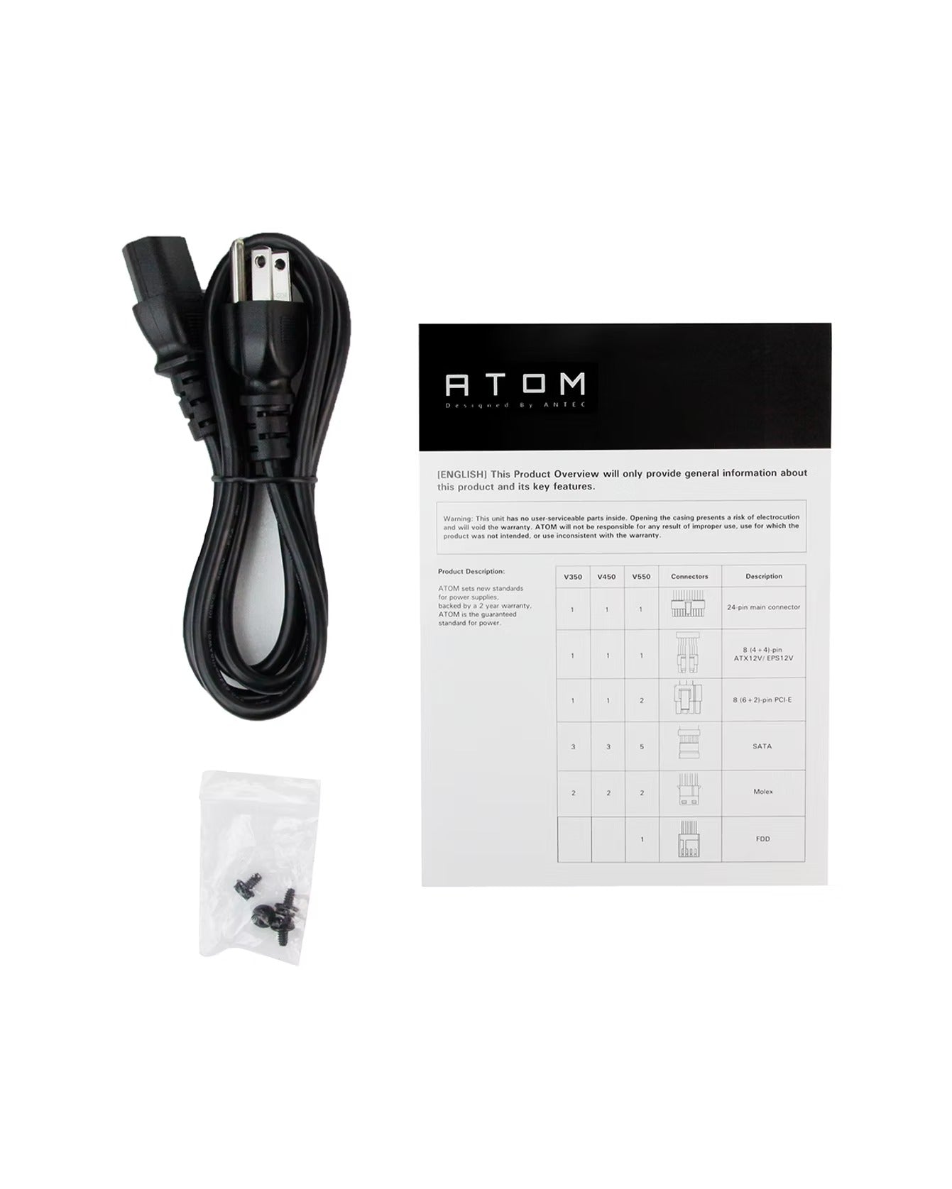 Antec V450 Power Supply 450W Reliable Performance PSU