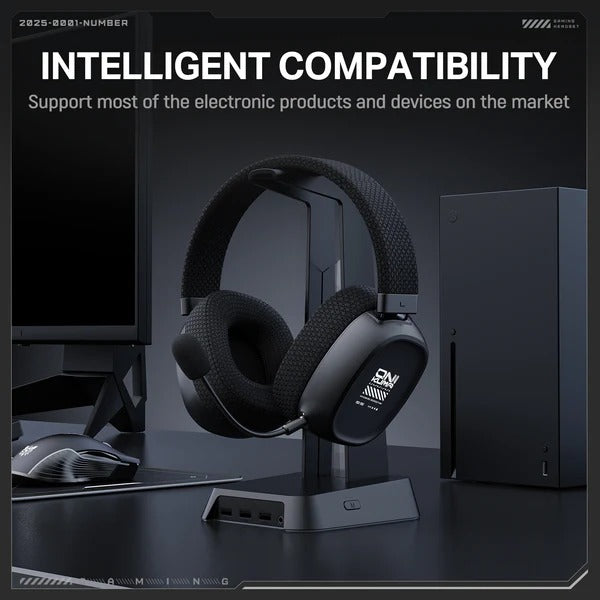 ONIKUMA GT839 Multi Mode Gaming Headset 45H Playback Bluetooth 5.4 Wired 2.4GHz Memory Foam Comfort 1 Year Warranty