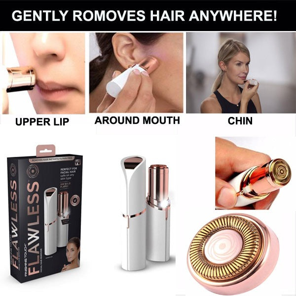 Flawless Rechargeable Facial Hair Remover Gentle and Portable Hair Removal Tool