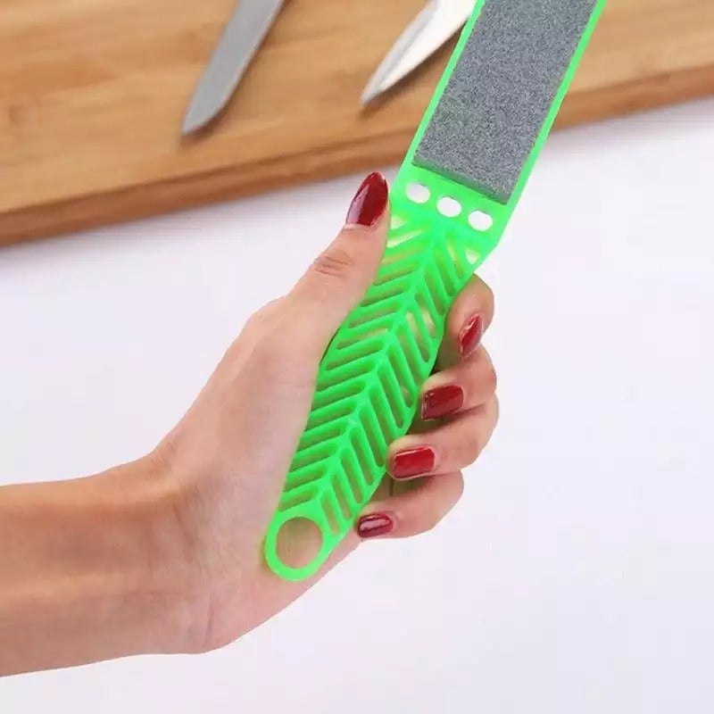 Hand Held Double Sided Knife Sharpener Professional Kitchen Sharpening Stone for Knives