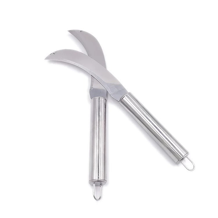 Stainless steel pineapple peeler peeler crescent knife cabbage fruit knife kitchen stainless steel fruit and vegetable tools