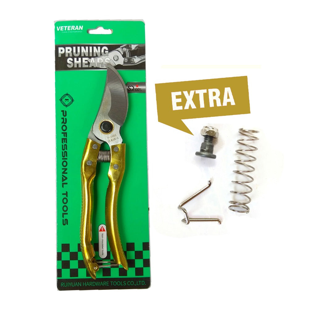 Stainless Steel Garden Scissors Grafting Tool, Bonsai Pruners, Fruit Tree Pruning Shears & Gardening Secateurs