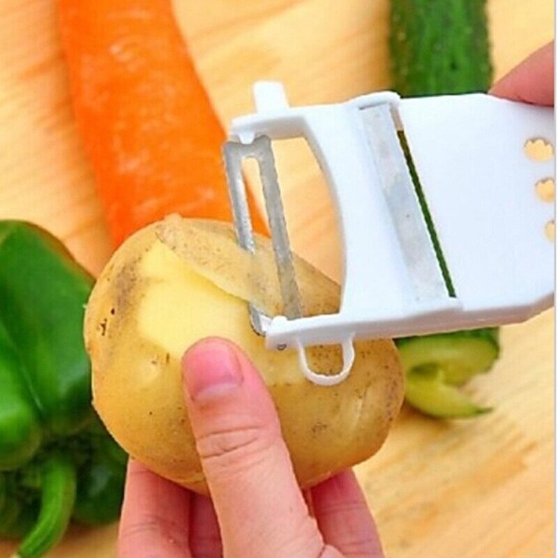 Multifunction Vegetable Cutter & Slicer – Manual Potato, Radish, Cucumber Grater & Peeler