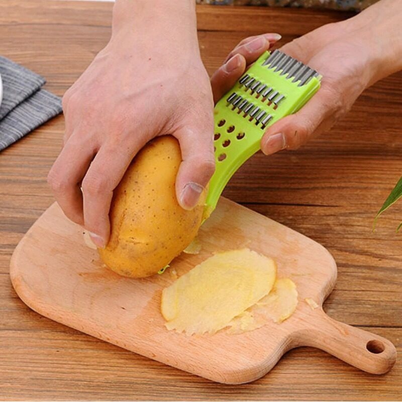 Multifunction Vegetable Cutter & Slicer – Manual Potato, Radish, Cucumber Grater & Peeler