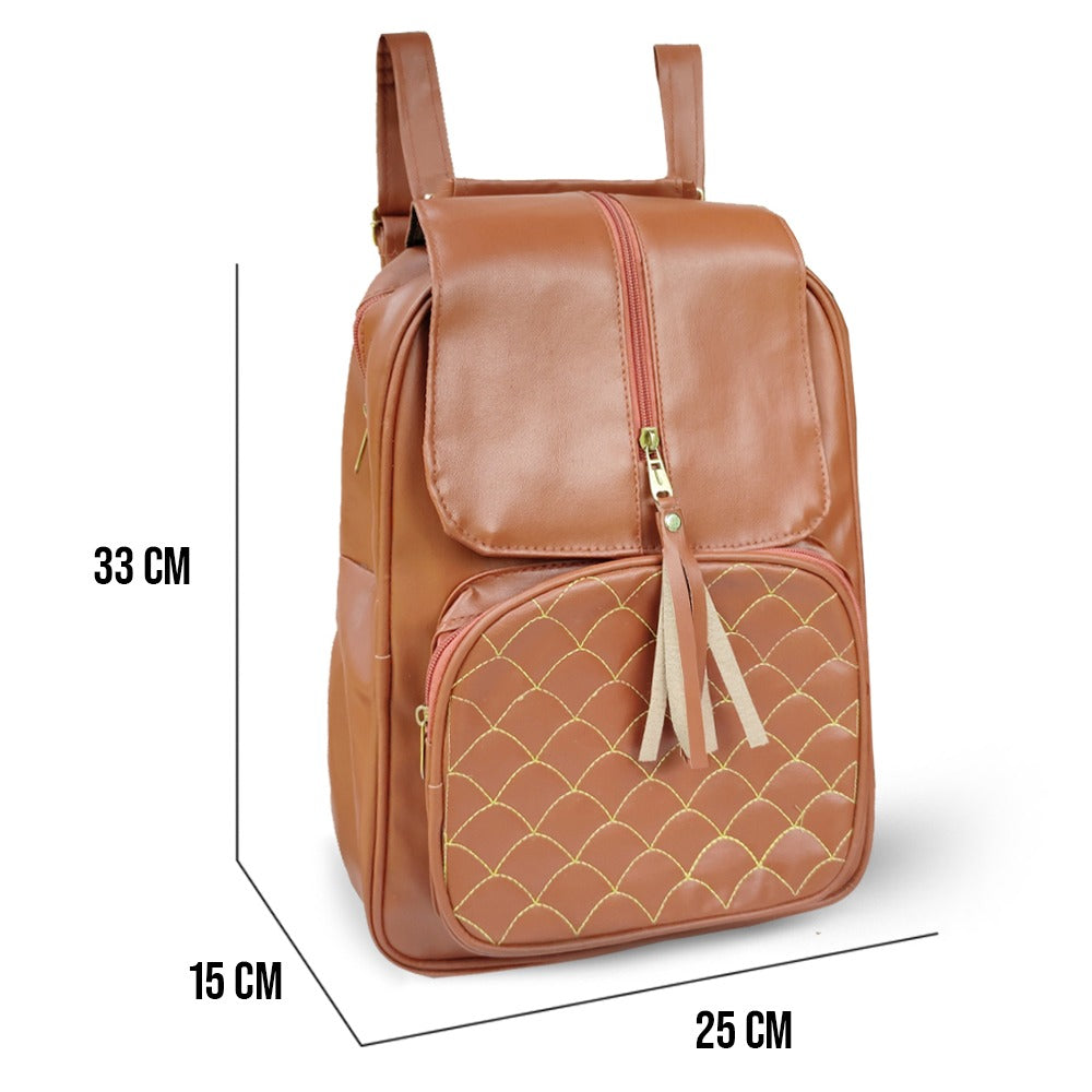 New Female Fashion Lady High Capacity College Backpack – Trendy Girls Laptop School Bag Travel Book Bag