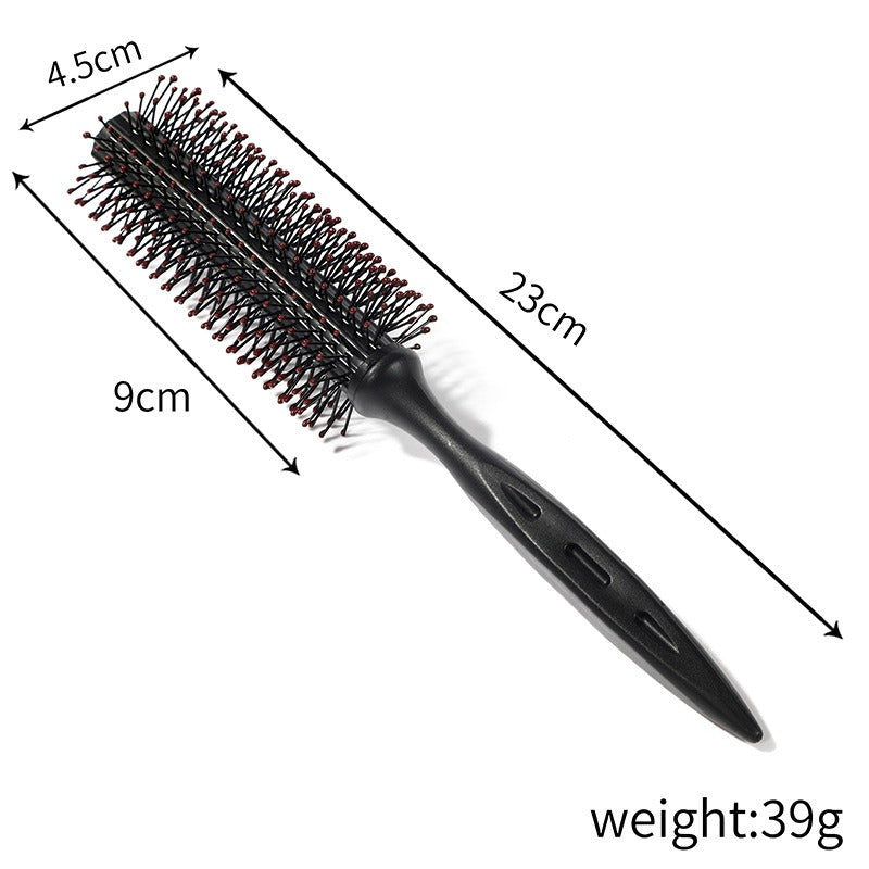Round Plastic Comb Hair Styling and Grooming Tool