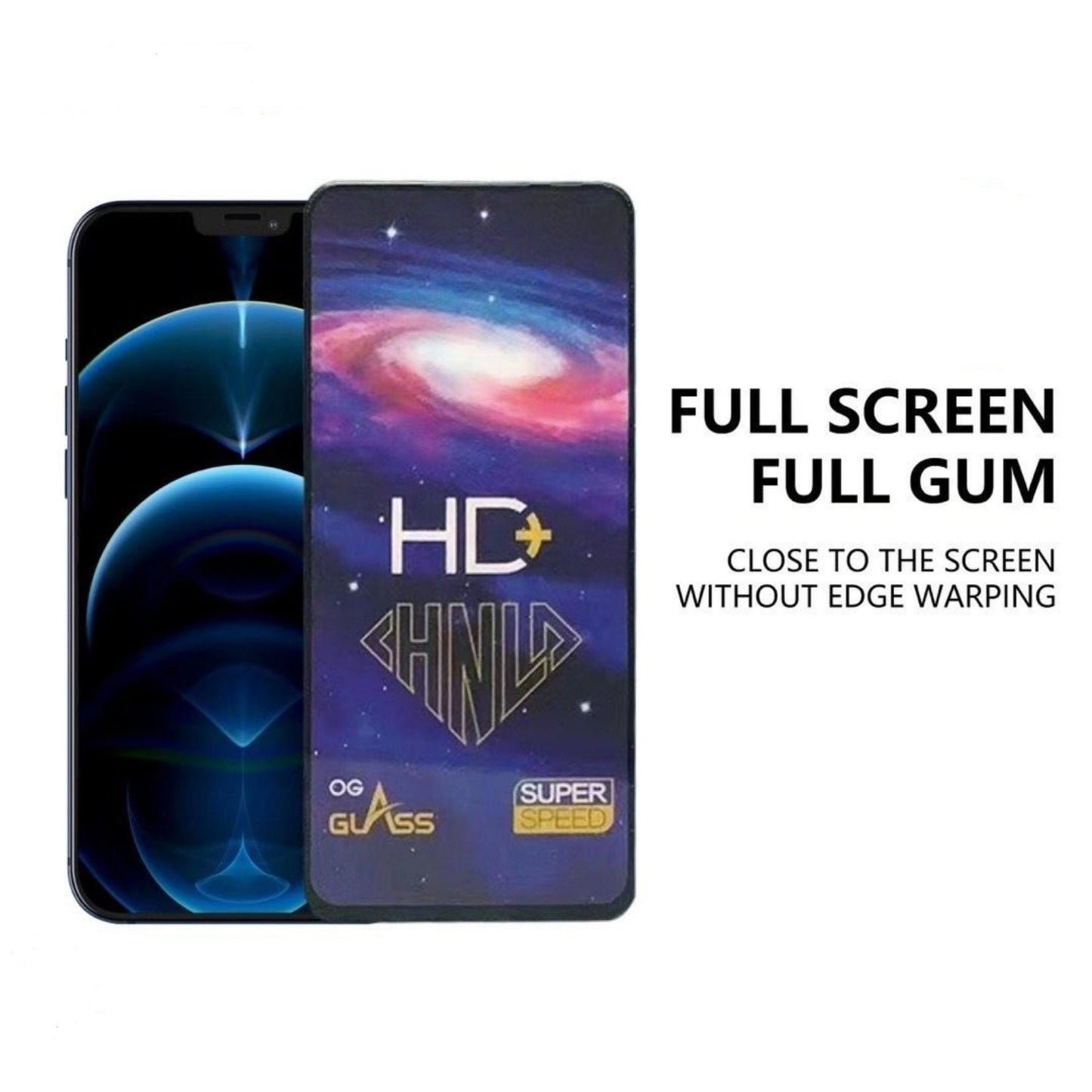 HD+ Full Glue 9D Anti Fingerprint Tempered Glass For ZTE Nubia V60 Design, Blade 35, A55, Music 2, V70, Focus Pro, V70 Design, Infinix Smart 8, Smart 9, Hot 11 Play, Smart 9 HD 4, Google Pixel 3, Pixel 6