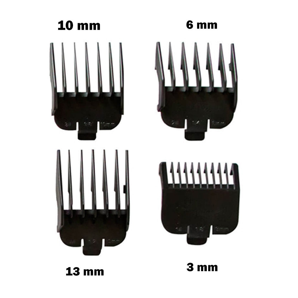 10W Professional Hair Clipper Trimmer with Wire – 2 Cutter Heads, 4 Limit Combs Haircut Machine