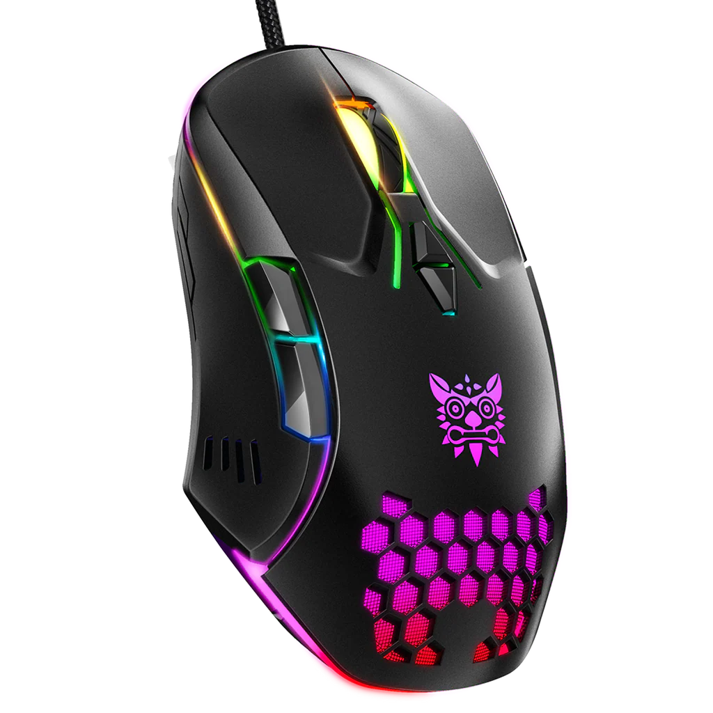 ONIKUMA CW902 Wired Gaming Mouse 6400 DPI RGB Lighting 7 Programmable Buttons 1 Year Warranty