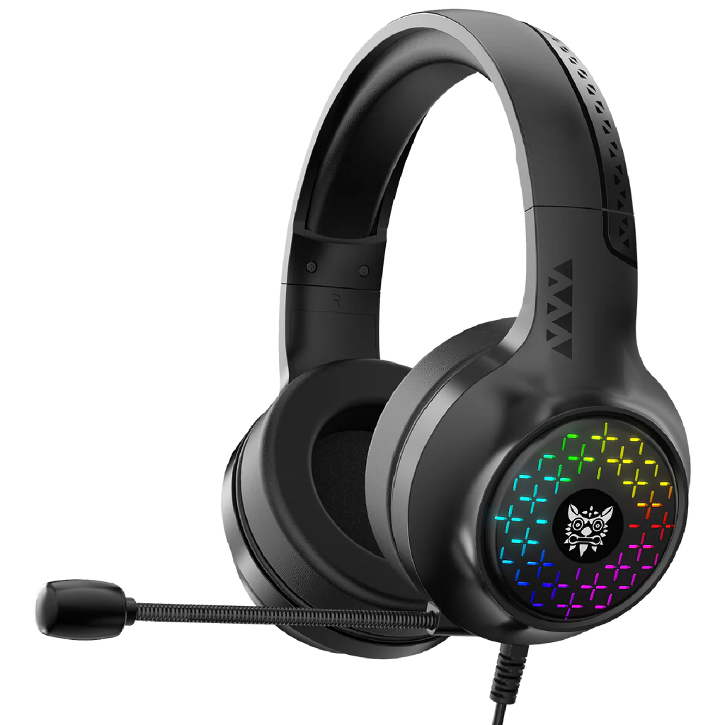 ONIKUMA X7 PRO Wired RGB Light Noise-canceling Gaming Headset 50mm Driver Over-Ear Headphones with Adjustable Mic for PS4 PC Xbox One