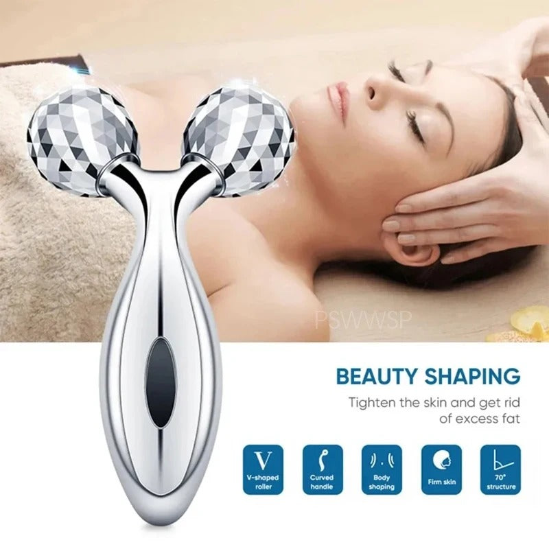 Face Massager Lift Face 3D Roller Massager Thin Body Massage Tool Y Shape Massagers Skin Care Tools Neck Massager 360 Rotate