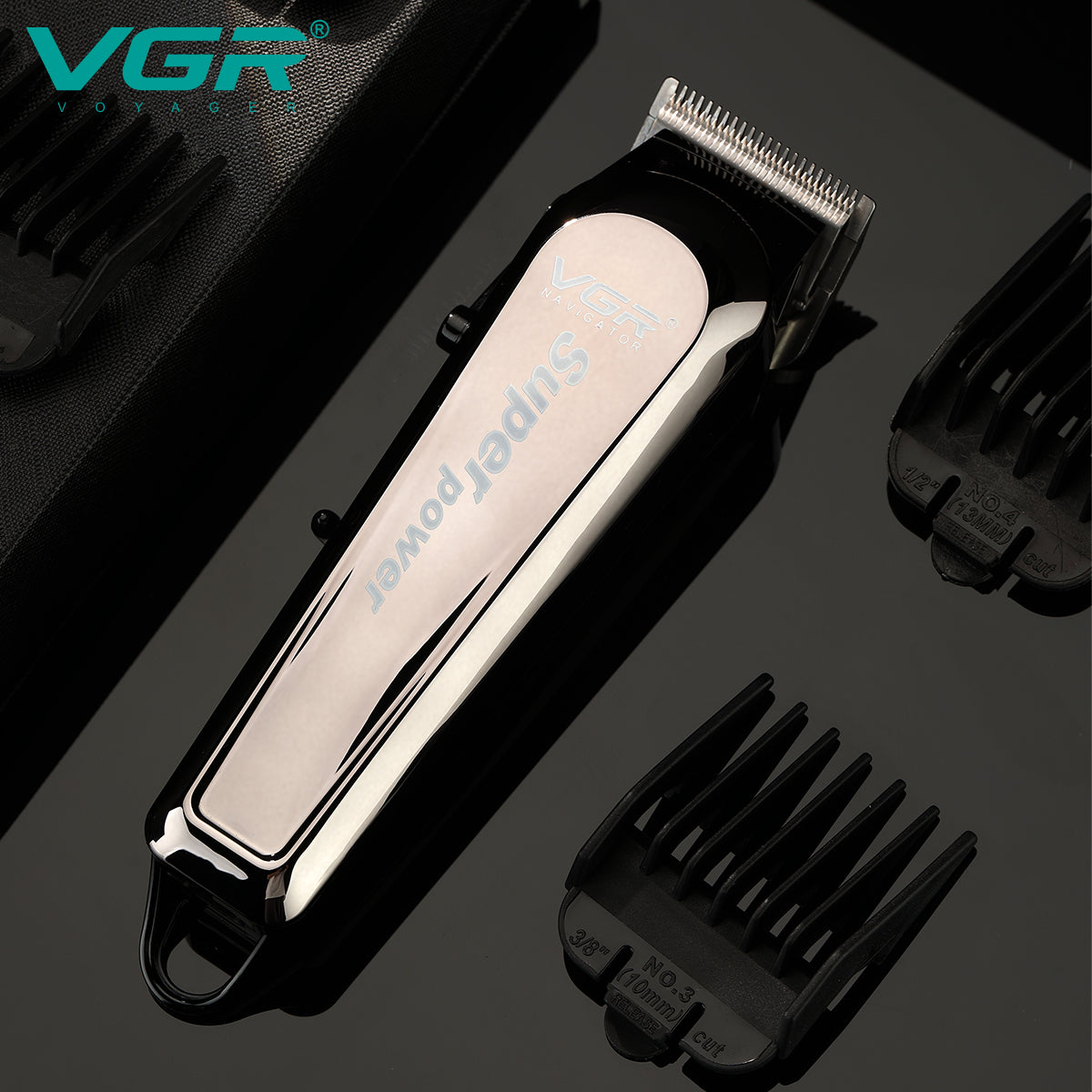 VGR Hair Trimmer Clipper V-060 Hair Cutting Machine Barber Clippers Rechargeable Professional Electric Hair Trimmer for Men with COMB