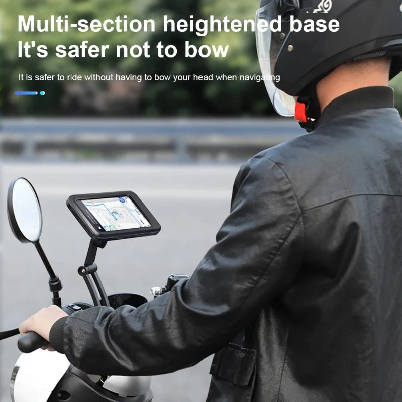 6.5Inch Universal Motorcycle Bicycle Phone Holder Waterproof Case Bike Bracket Accessories