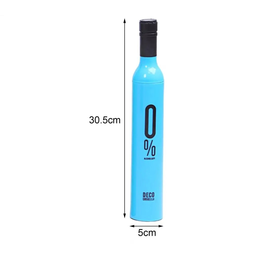 Wine Bottle Umbrella Strong Wind Resistance Sunshade Folding Umbrella Outdoor Sun Rain Reverse Folding Umbrella for Outdoor