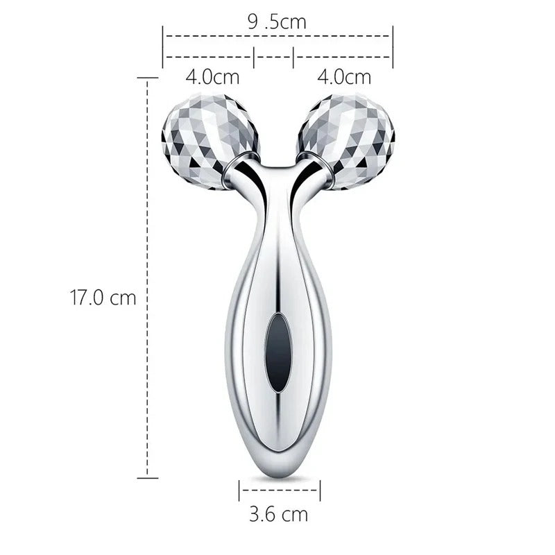Face Massager Lift Face 3D Roller Massager Thin Body Massage Tool Y Shape Massagers Skin Care Tools Neck Massager 360 Rotate