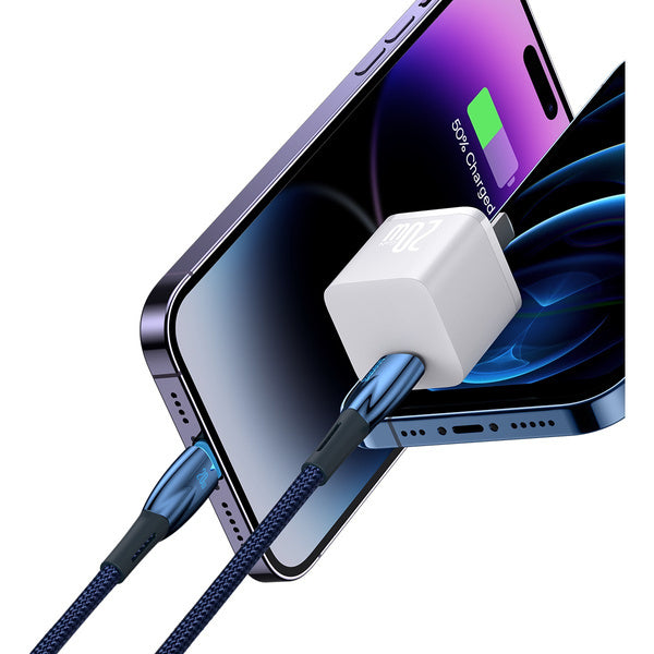 Baseus Glimmer Series 1m USB-C to Lightning 20W PD Fast Charging Cable for iPhone
