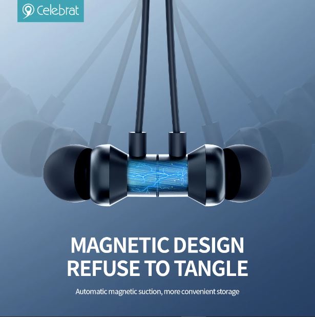Celebrat A29 Wireless Neckband Bluetooth Earphones | Magnetic Sports Headset with Deep Bass