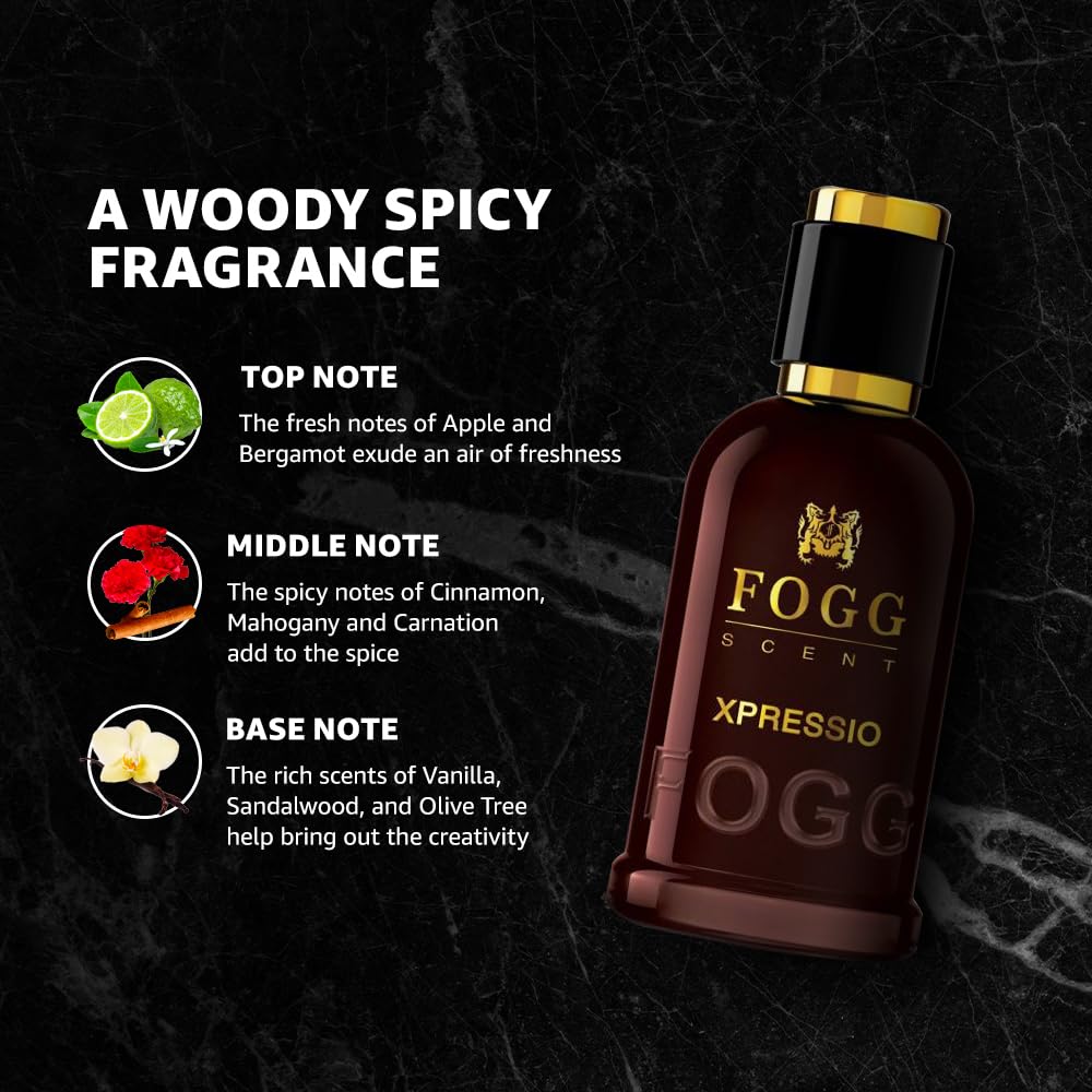 FOGG Eau De Parfum 100ml – Intensio, Impressio, Xtremo, Xpressio, Beautiful Secret | Long-Lasting Fragrance for Men & Women