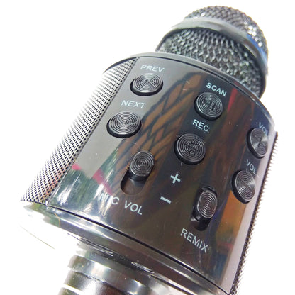 Wireless Bluetooth Karaoke Microphone – Handheld Mic with Speaker & Recording Function for Singing & Parties