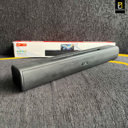 Bluetooth Sound bar LP-V70 Portable Sound Bar Speaker Stereo Sound Wireless HI-FI Active Bass FM Radio BT Speaker for Home Theatre Party AUX