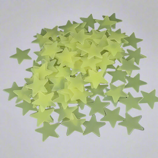 3D Glow-in-the-Dark Stars Moon Heart Wall Stickers – Luminous Fluorescent Plastic Decals for Kids Room & Bedroom Decor