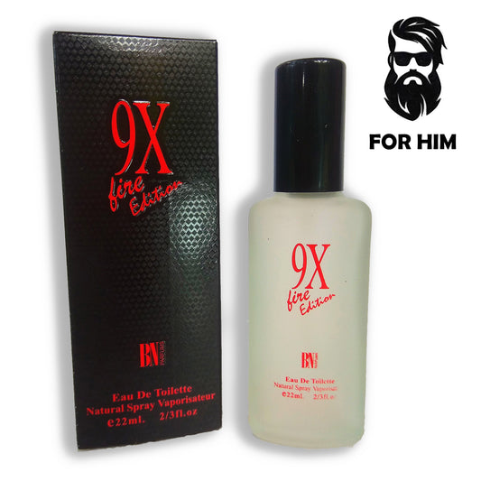 9X Perfume Black 22ml Long Lasting Fragrance for Men & Women