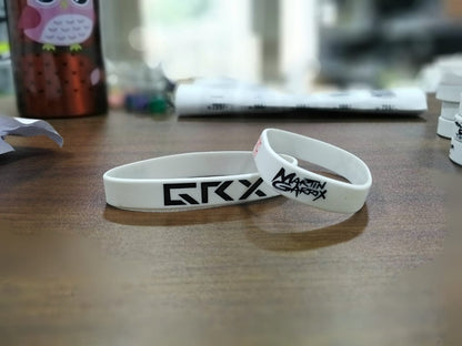 GRX Black and KTM Silicone 19cm Unisex Wristband Bracelet for Men and Women