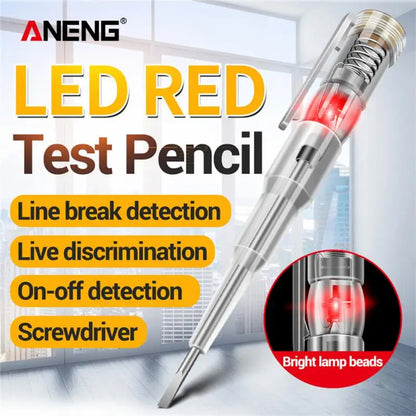 Electric Test Pen Screwdriver 70 to 250V Intelligent Voltage Detector Circuit Tester Tool