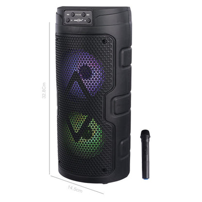 GTS 2129 Wireless Bluetooth Speaker Portable High Bass Speaker with USB, FM, AUX, and LED Lights