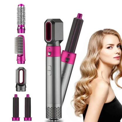 5 in 1 Hair Dryer Hot Comb Set Professional Curling Iron Hair Straightener Styling Tool For Dyson Airwrap Hair Dryer Household