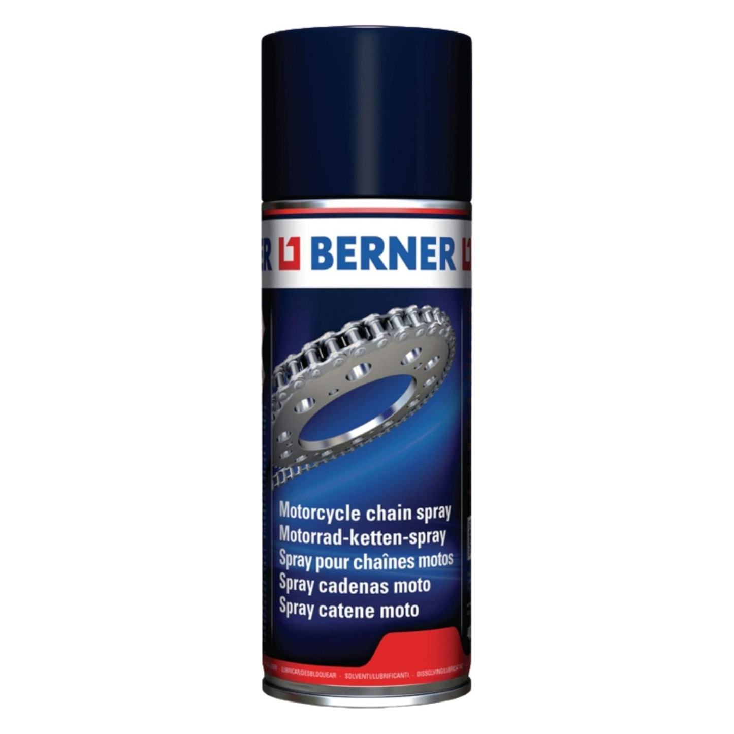 Berner Motorcycle Chain Grease Spray  High-Performance Chain Lubricant for Motorbikes 200ml