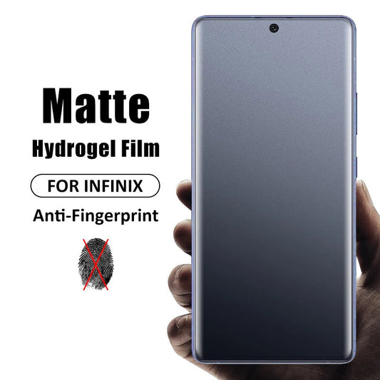 Hydrogel Matte Screen Protector for Infinix Smart Series Anti-Glare HD Soft Protective Front Film