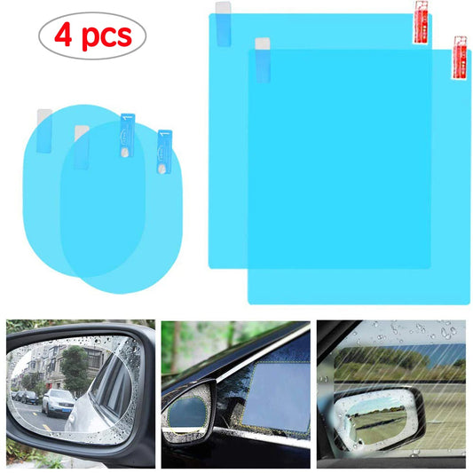 Anti-Fog Rainproof Rearview Mirror Film – Hydrophobic Protective Coating for Clear Visibility in Cars and Motorcycles

