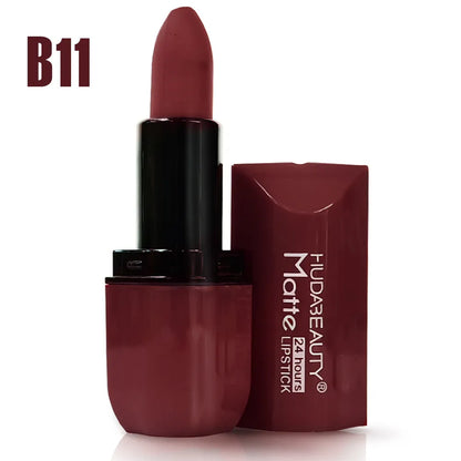 Matte Lipstick Hudabeauty Long Lasting & Comfortable lip Shades 24 Hours Time