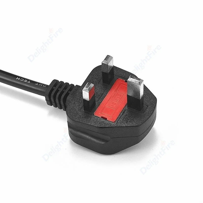 UK PC Power Extension Cord With IEC C13 Power Supply Cable For Printer Radio Computer Sony PS4 Xbox Battery Charger Monitor