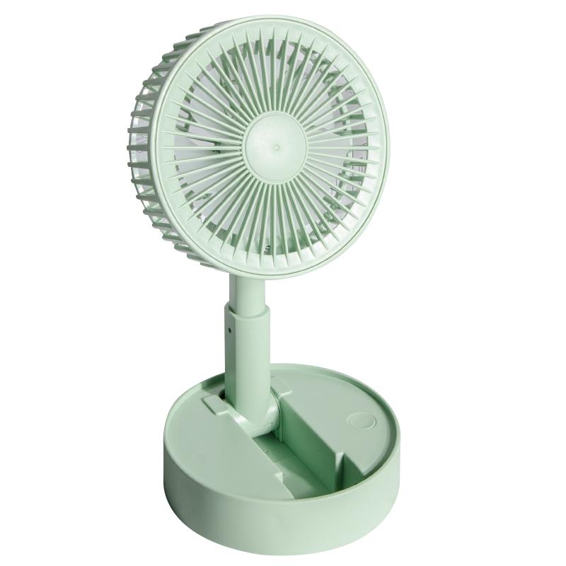 Desktop Electric Telescopic USB Rechargeable Fan 180° Adjustable Portable Mini Wireless Standing Fan