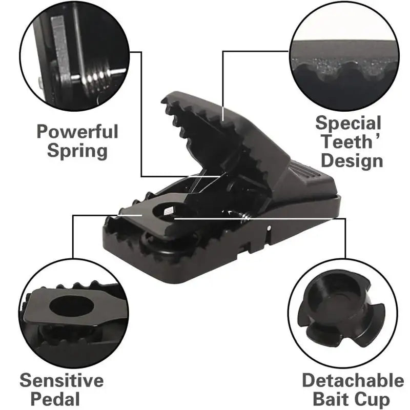 Plastic Rat Trap – Reusable, Safe & Effective Rodent Catcher for Home or Office Use