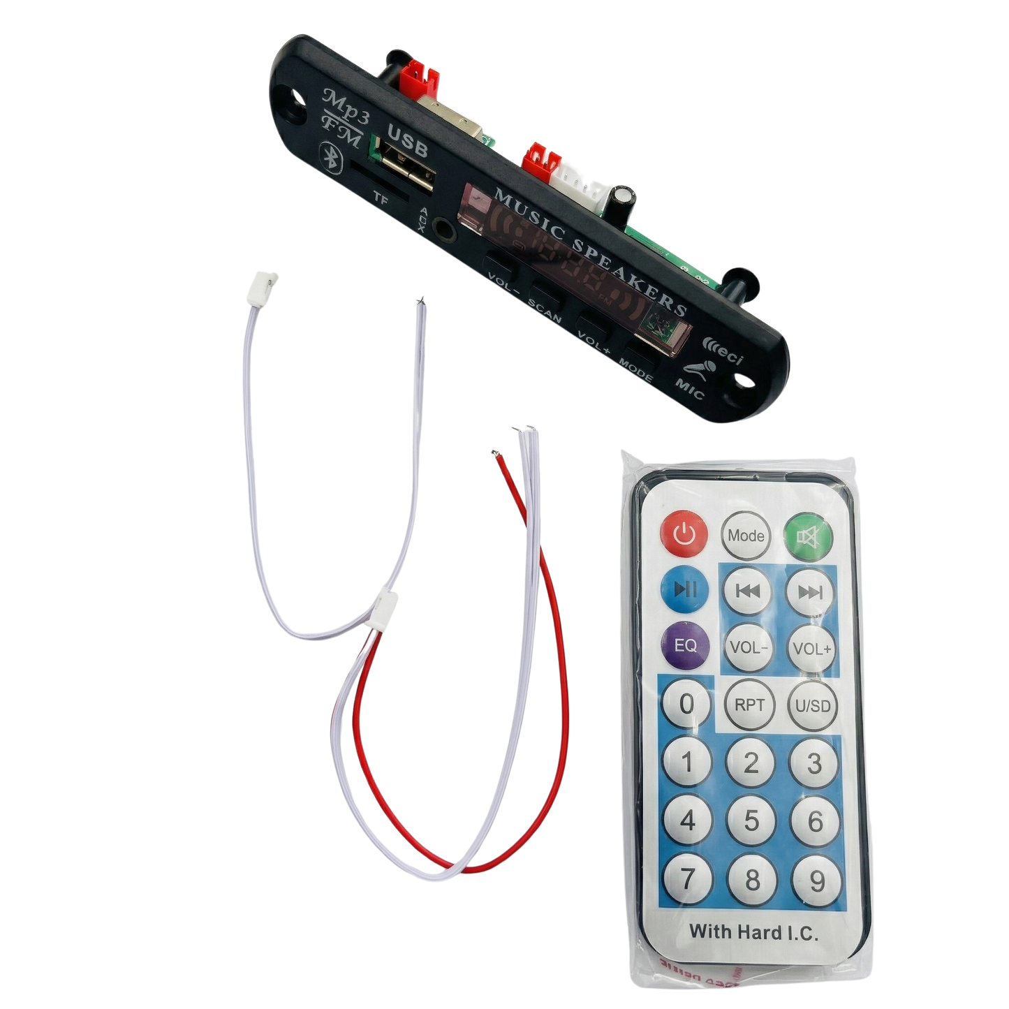 SunnyPro USB Kit Bluetooth KIT MP3 Decoding Board Module w/ SD Card Slot / USB / FM / Remote Decoding Board Module M011